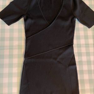 Good American Black Body Con dress NWT